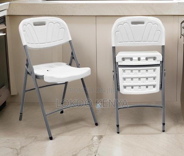 Office Chair : Folding White Balcony Chair - thumbnail 3