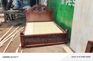 Modern King Size Mahogany Bed 5 By 6 Fitt