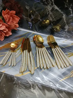*24pcs Luxury Cutlery Gold Set Stainless Now Available 