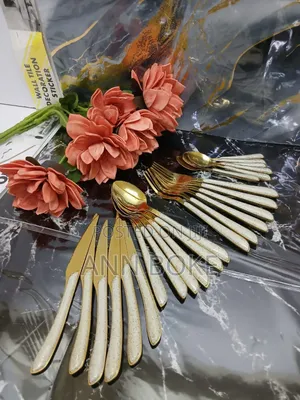 *24pcs Luxury Cutlery Gold Set Stainless Now Available 