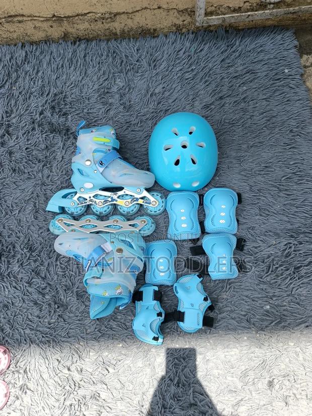 Blue Roller Skates Full Set