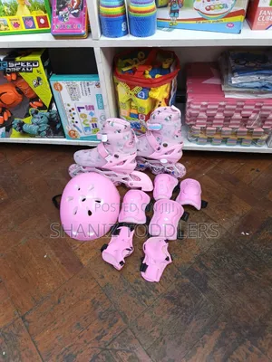 Pink Skates With Rubber Wheels
