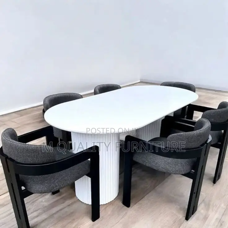 Black and White Dining Set
