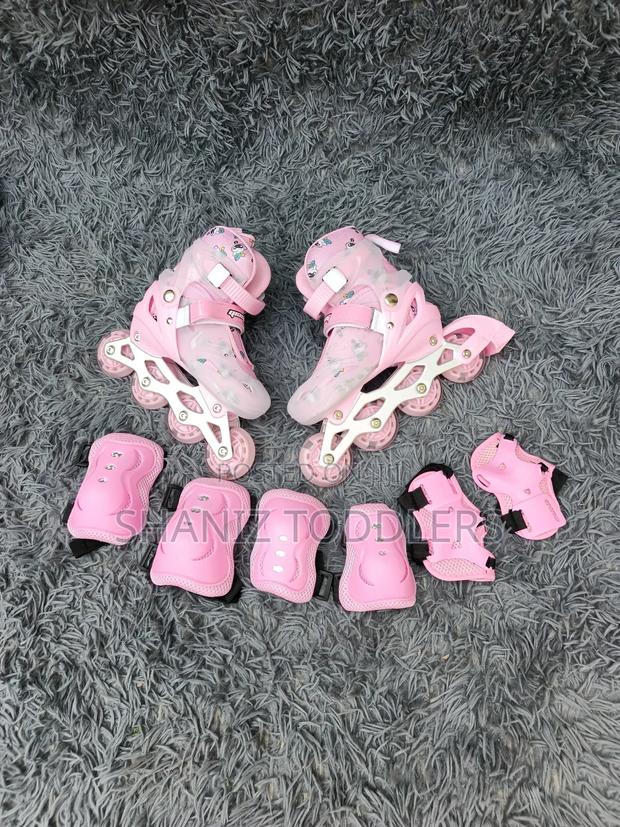 Classy Pink Roller Skates (Full Gear ) - main view