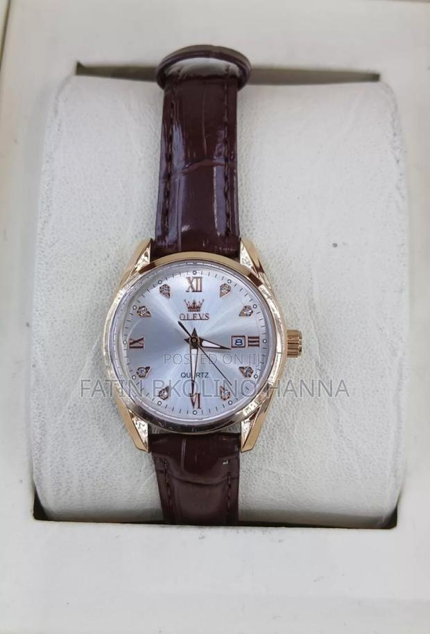 Olevs Leather Watch for Women