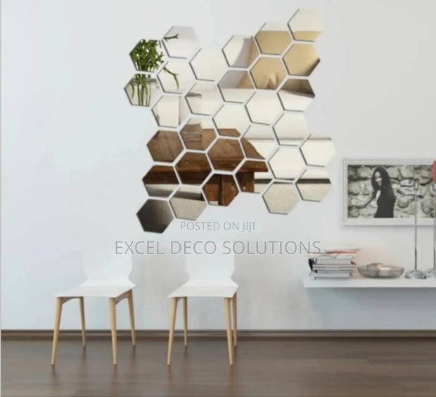 Unique Hexagon Mirrors for Creative Wall Decorations