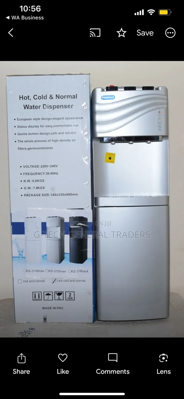 Primadale New Design Heavy Body 3tap Water Dispenser
