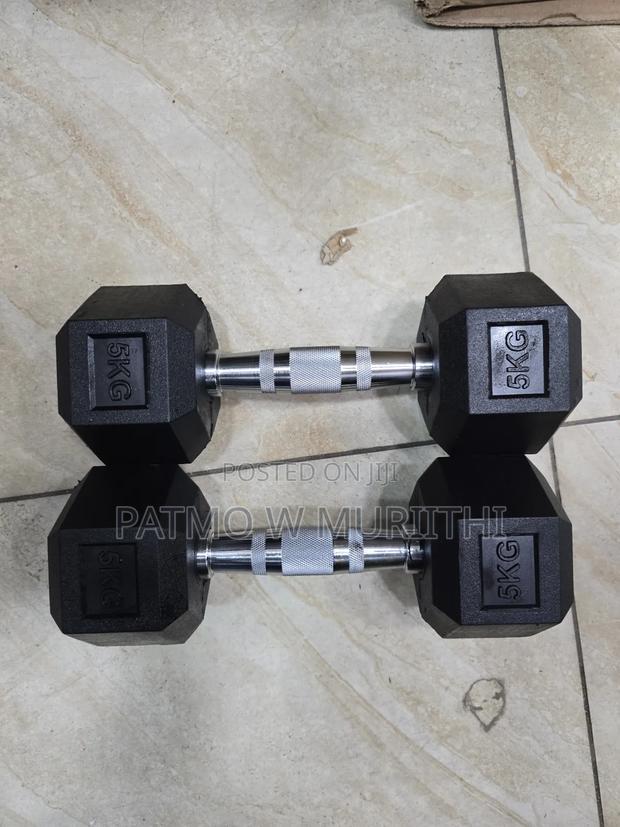 5kg Hexagon Dumbbell Weight Pair