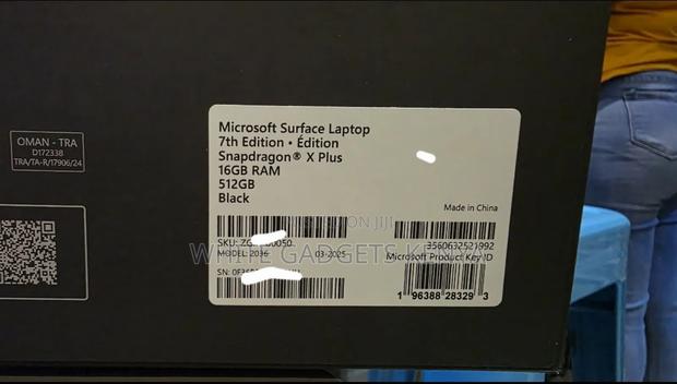 New Microsoft Surface Laptop 16GB Qualcomm Snapdragon X Plus SSD 512GB - thumbnail 3