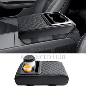 3-in-1 Car Armrest Cushion Elbow Support With Cup Holder