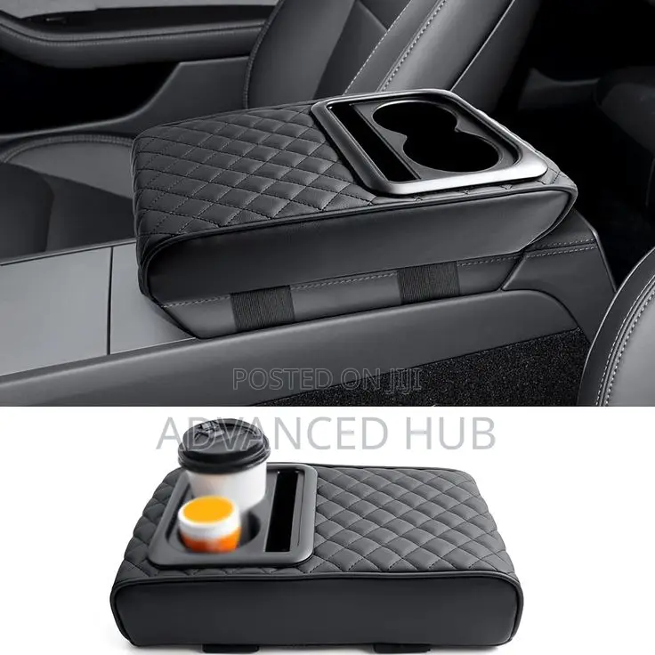 3-in-1 Car Armrest Cushion Elbow Support With Cup Holder