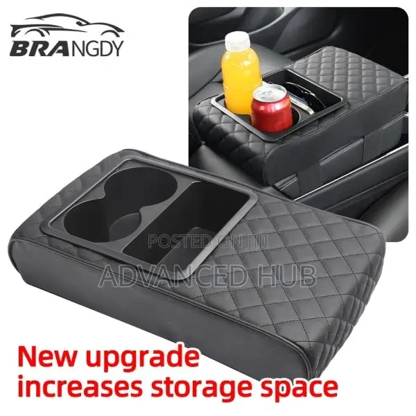 3-in-1 Car Armrest Cushion Elbow Support With Cup Holder