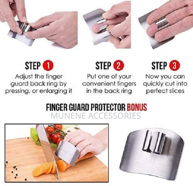 Stainless Steel Finger Guard Knife Cutting Protector Hand Slice Tool - thumbnail 2