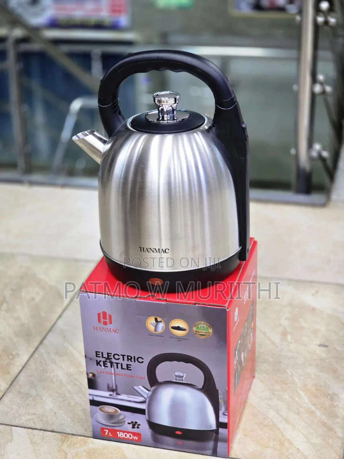 Hanmac Traditional Electric Cordless Kettle Water Heater 7l