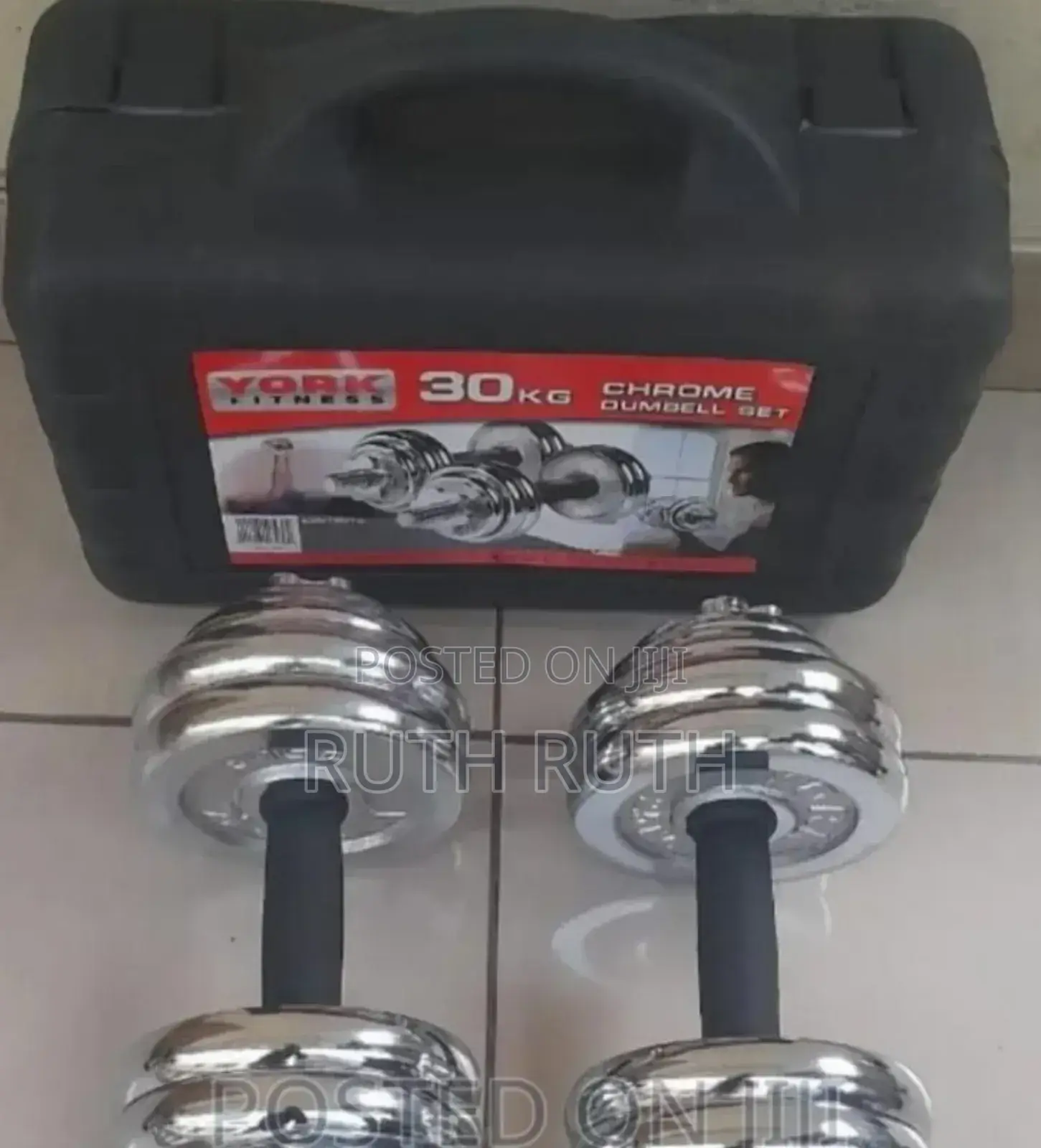 30kg Chrome Dumbells With Case