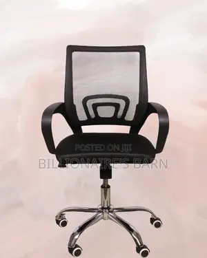 Secretarial Mesh Office Chair (Adjustable) — Fast Seller