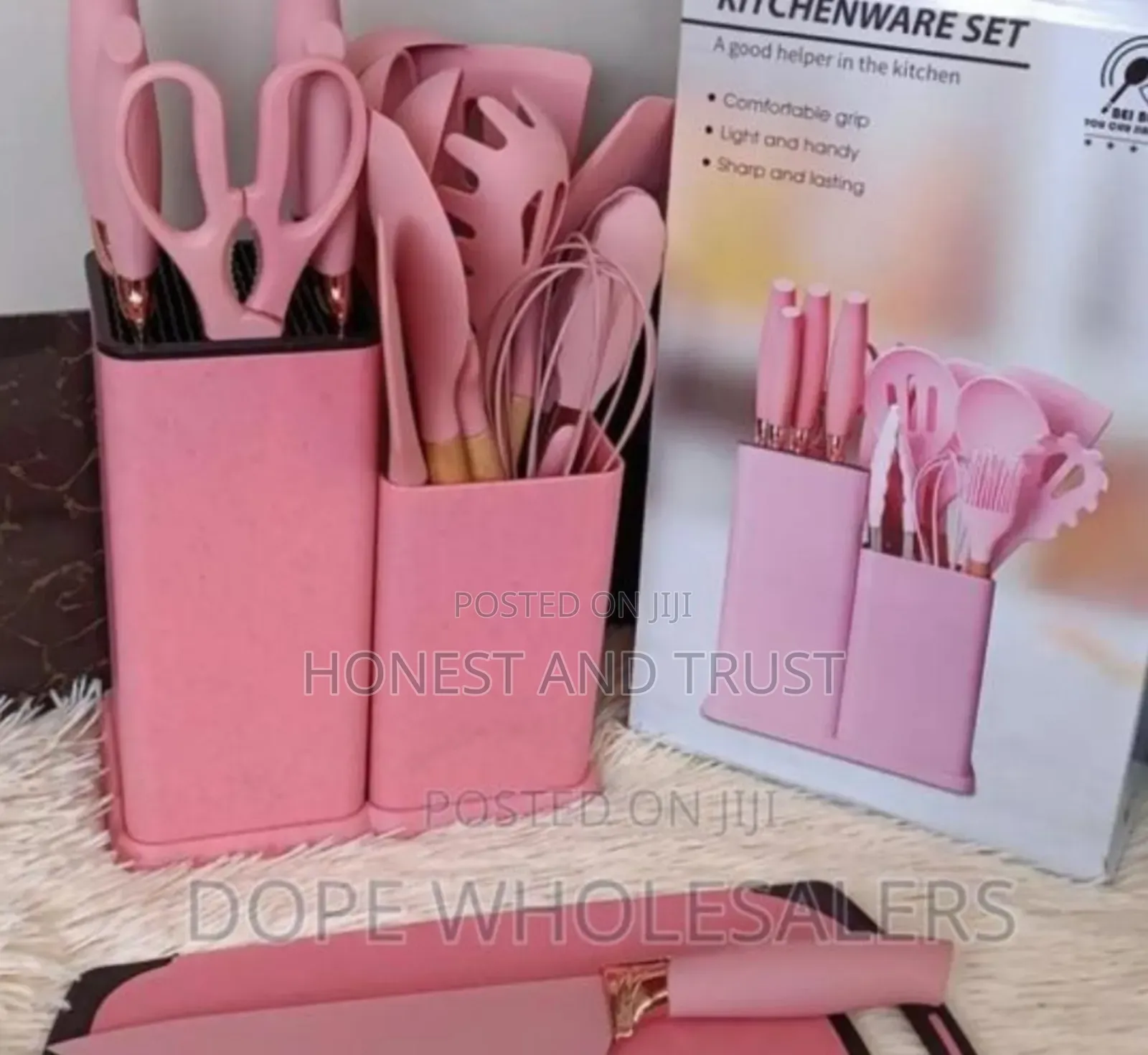 Pink Silicone Spoones 19 PCS