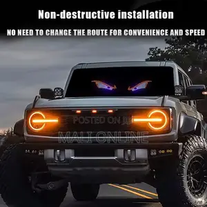 Demon Eyes Car Lights Usb Led Display 11 Modes Warning Lighting