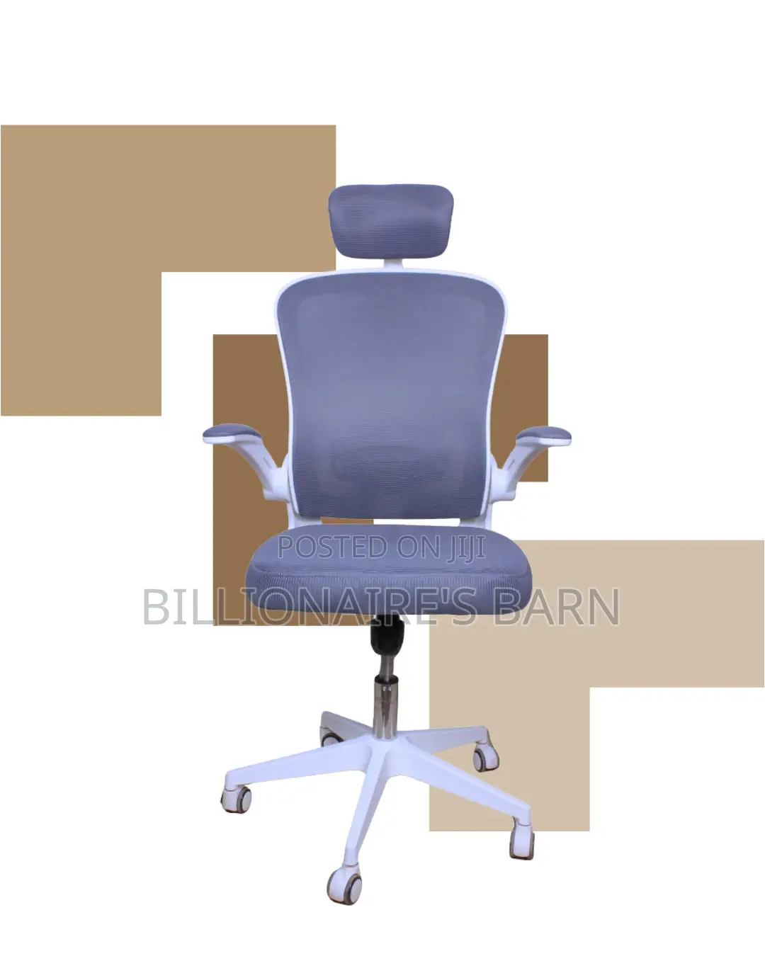 White Ergonomic Office Chair | Pro-Grade Tilt Lock Mechanism