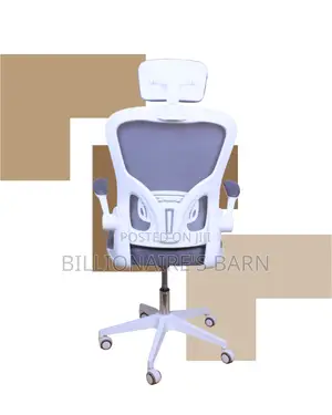 White Ergonomic Office Chair | Pro-Grade Tilt Lock Mechanism