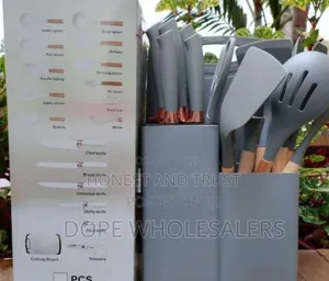 Grey Silicone Spoones 19 PCS