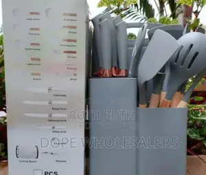 Grey Silicone Spoones 19 PCS