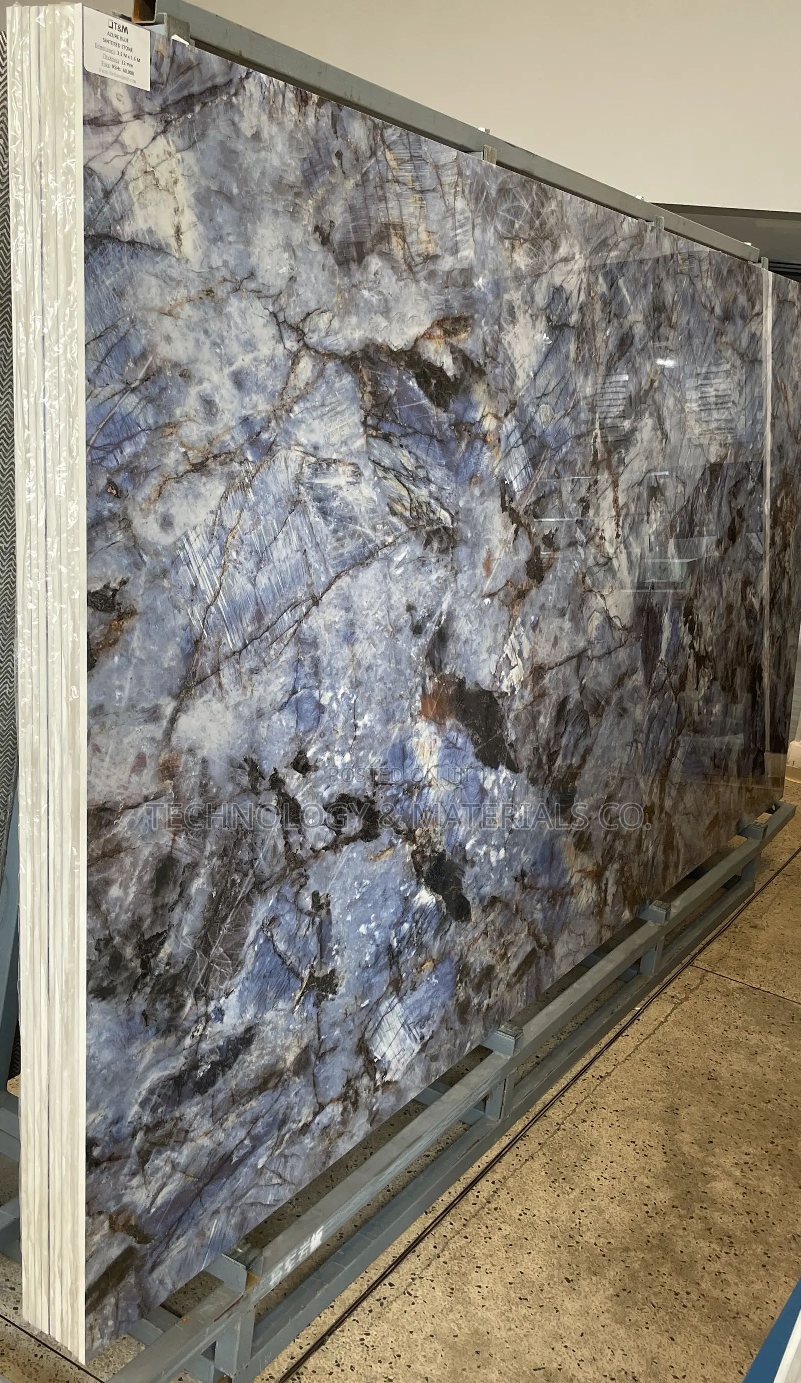 Elegant Blue Marble Counter