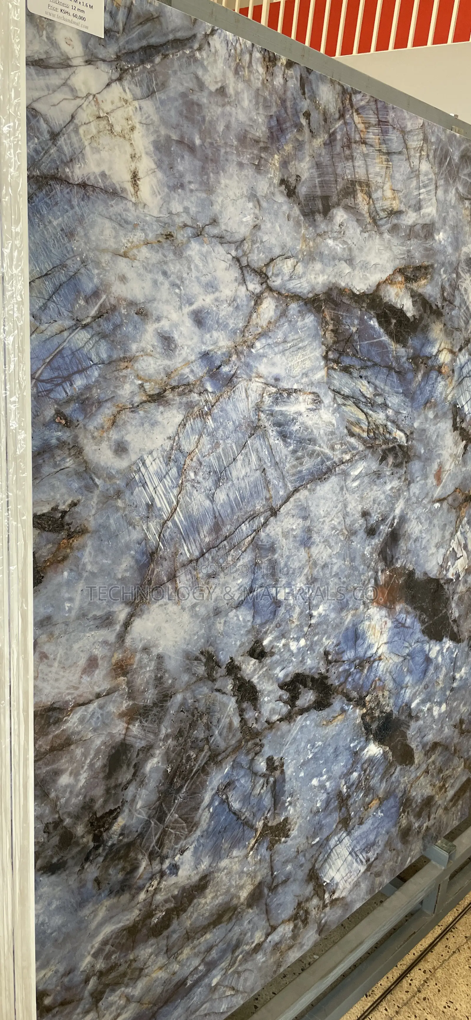 Elegant Blue Marble Counter
