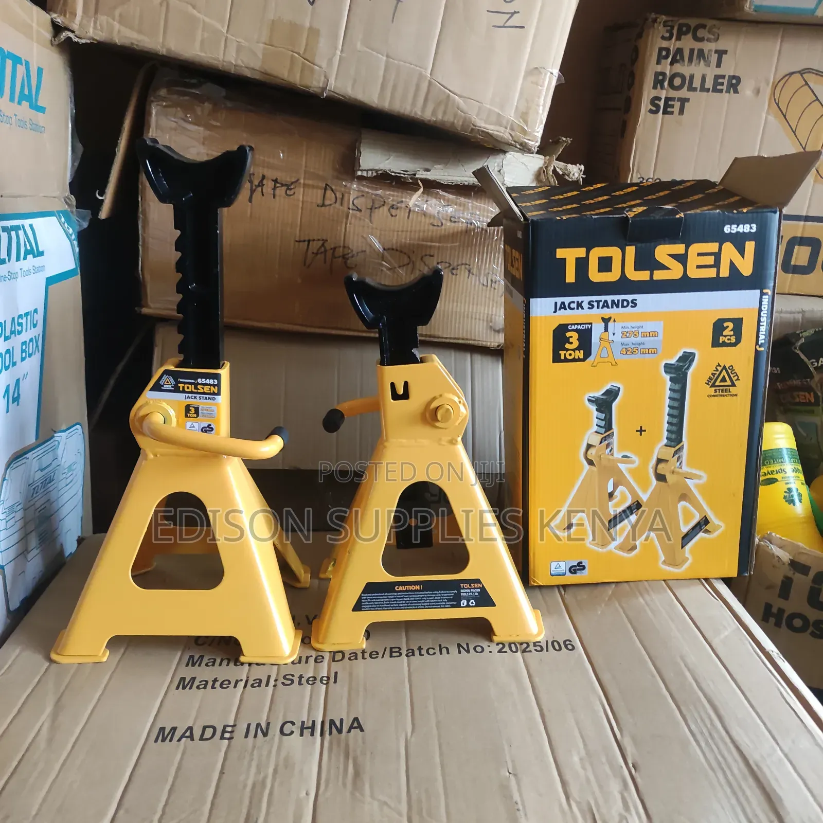 Jack Stands Tolsen 3ton Jack Stand Pair Car Lifting Stands 3 Tonnes