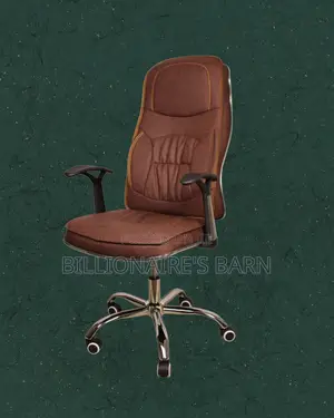 Heavy-Duty Ergonomic Executive Leather Chair | Tilt Lock Mechanism