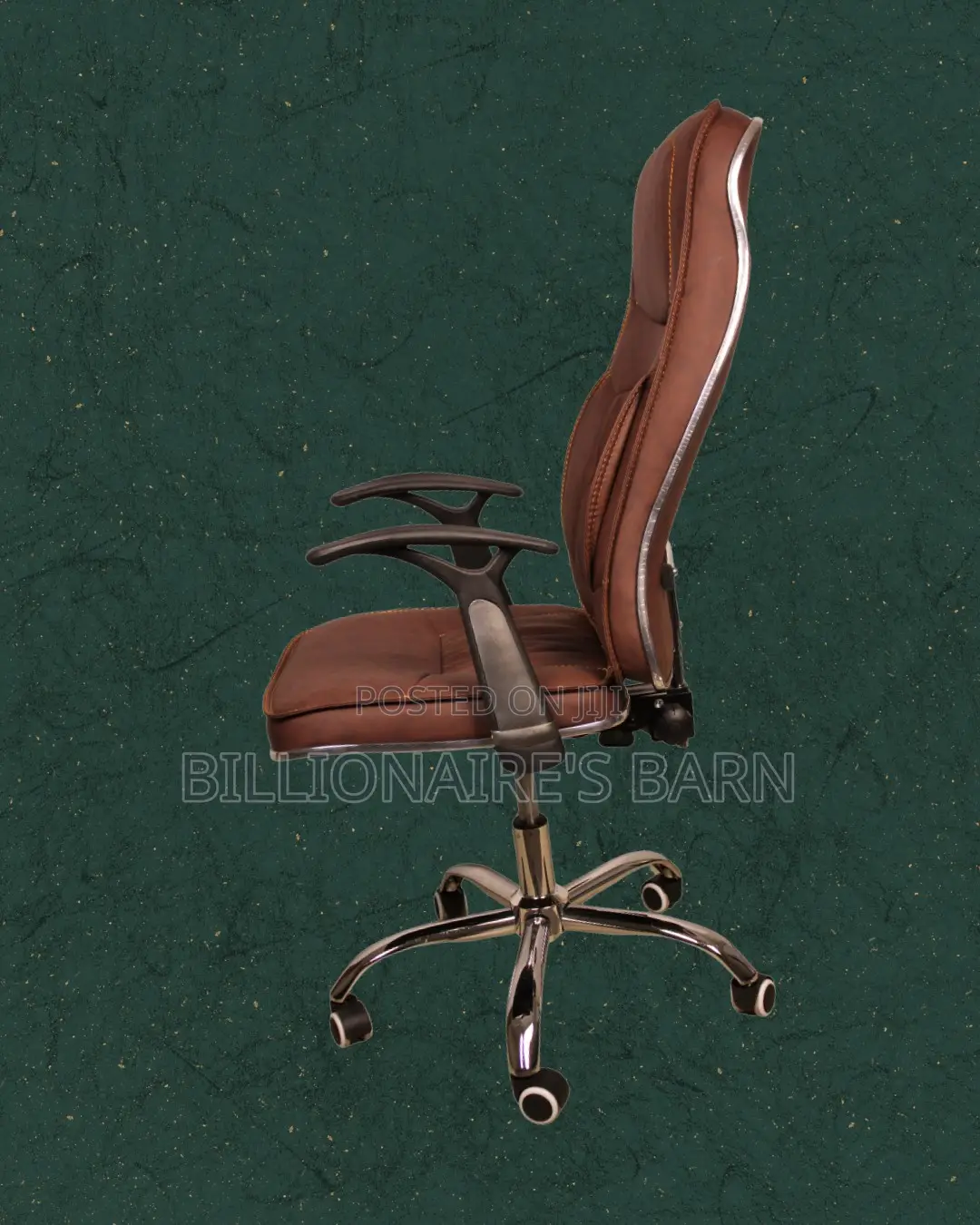 Heavy-Duty Ergonomic Executive Leather Chair | Tilt Lock Mechanism
