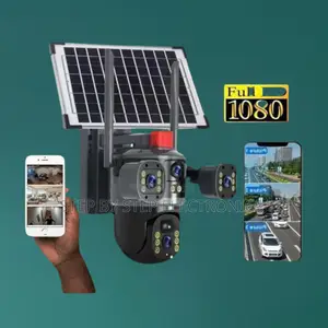 Outdoor Solar Powered 12mp 4g PTZ 4lens CCTV Camera With Motion Alerts