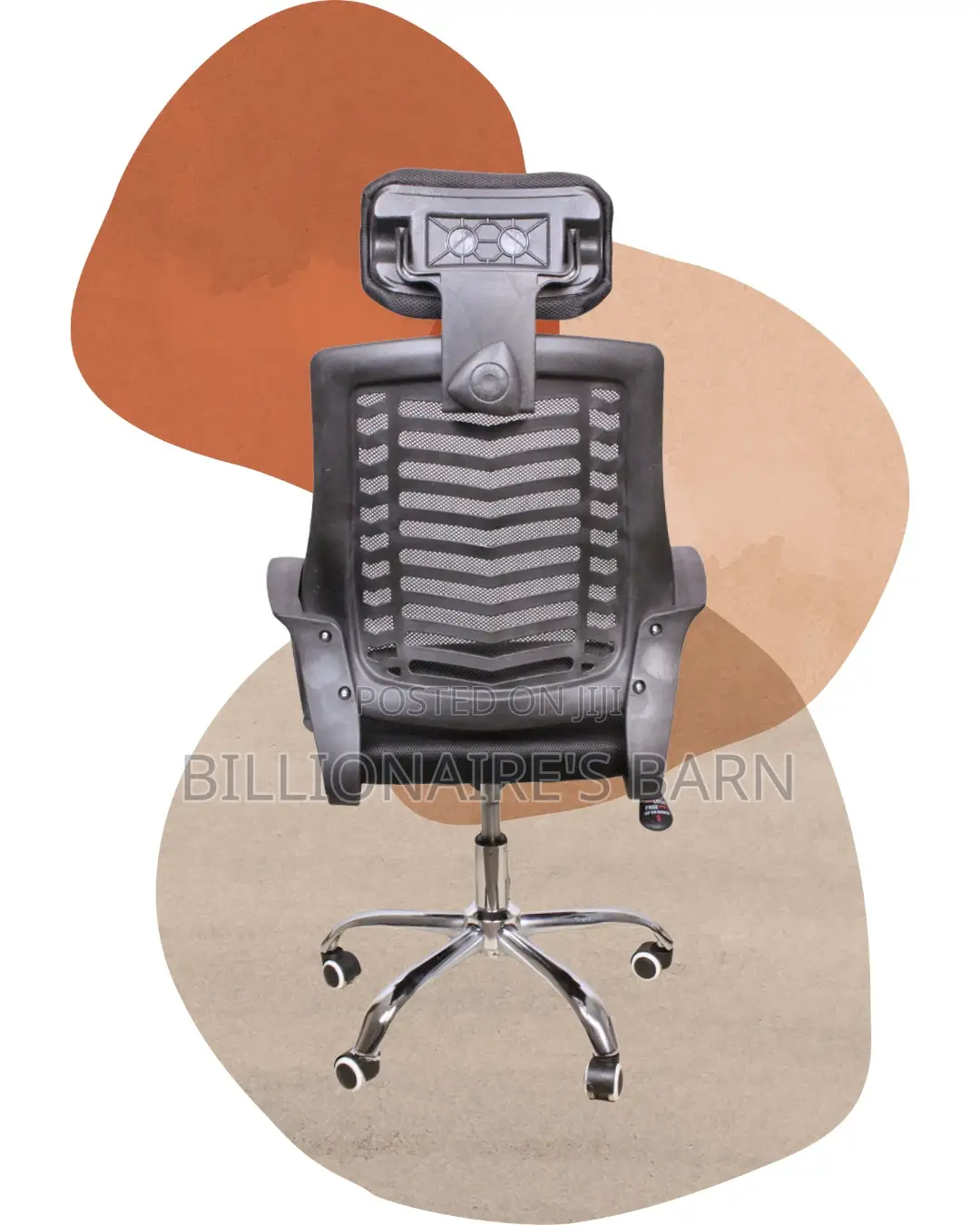 Quiet-Roll Secretarial Mesh Chair | High-Density Foam Seat