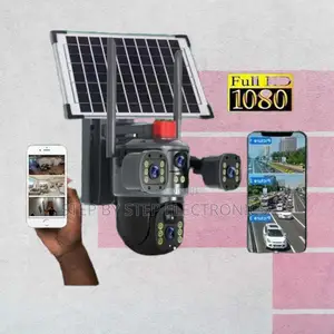 12mp 4g PTZ Rotating 4 Lens Solar CCTV Camera With Mobile Monitoring