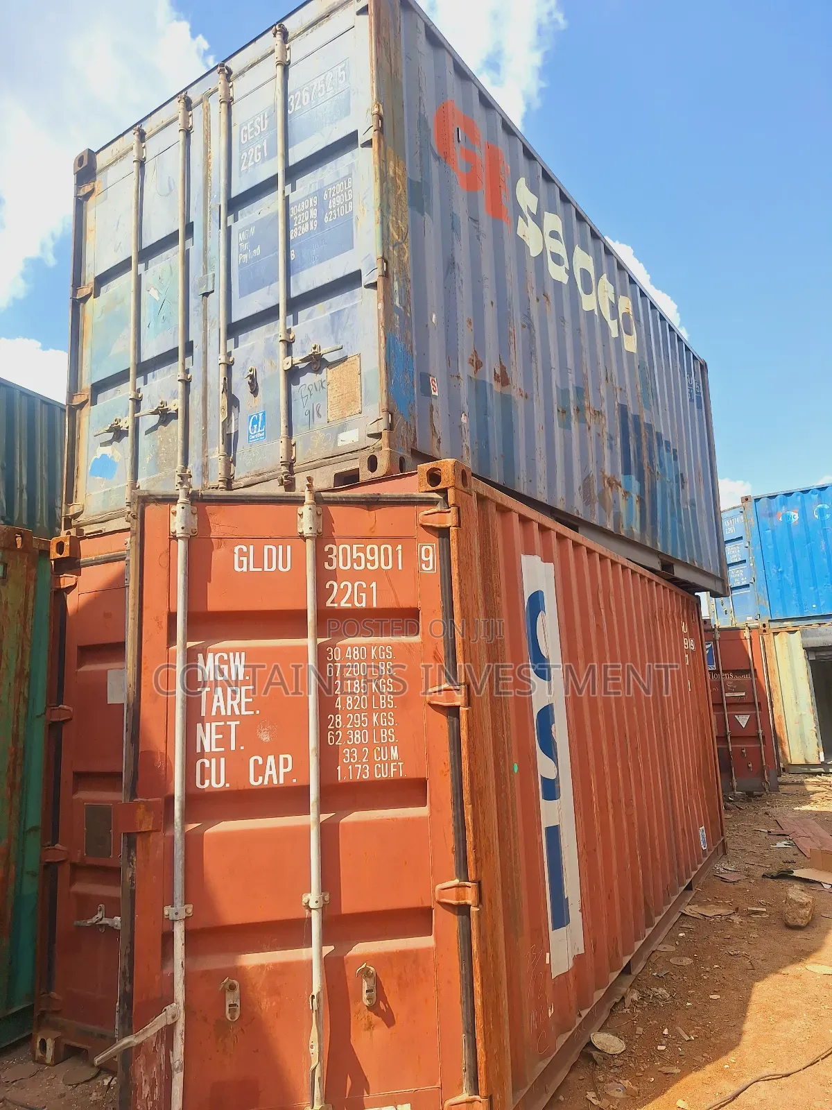 20ft Containers- All Types,  All Brands Available.