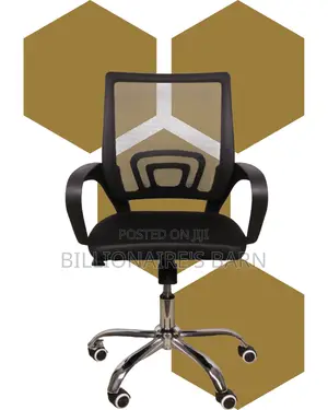 Secretarial Mesh Office Chair | Breathable Padded Armrests