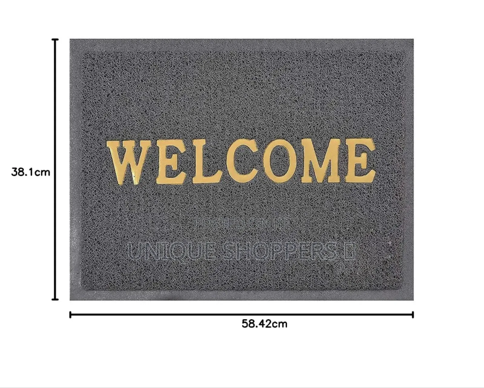 Welcome Door Step Rough Rag Carpet Approx Size 40x60cm