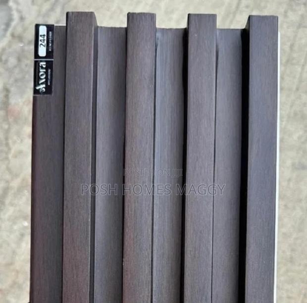 Grey WPC Modern Flutted Panels - main view