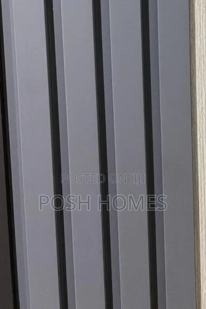 Durable Dark Grey WPC Fluted Panels