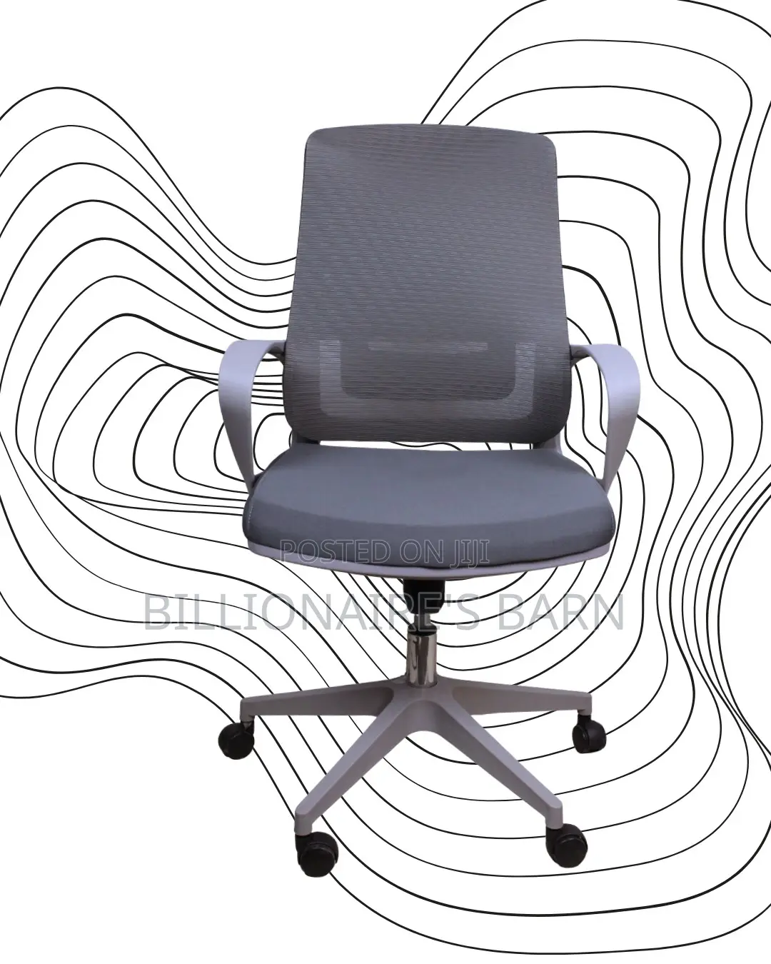Grey Ergonomic Mesh Office Chair (Premium) — Offer Valid This Week