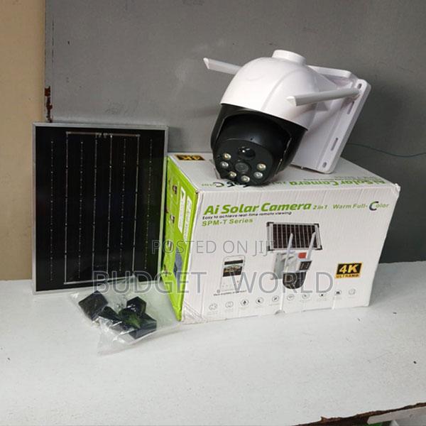 4g Wireless PTZ Solar Powered Security Camera - Black Ip65 Waterproof