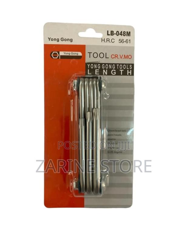 8 in 1 Hex Key Set Folding - main view
