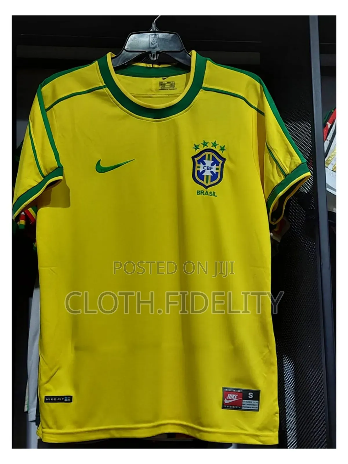 Brazil 1998 Home Retro Jersey.