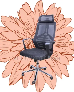 Plush High Back Mesh Office Chair | Headrest Support