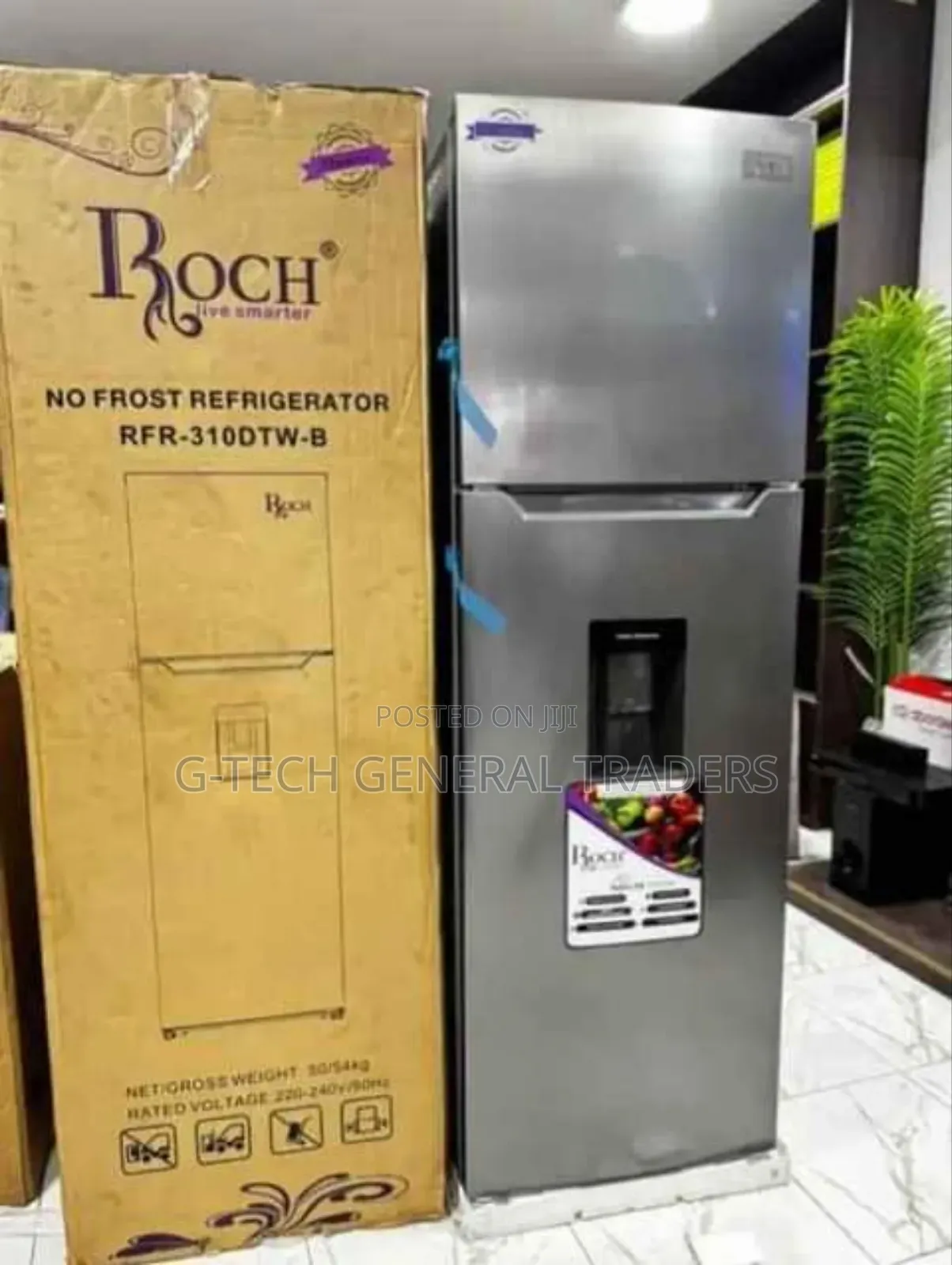 Roch Rfr-310-b Double Door 248l Refrigerator