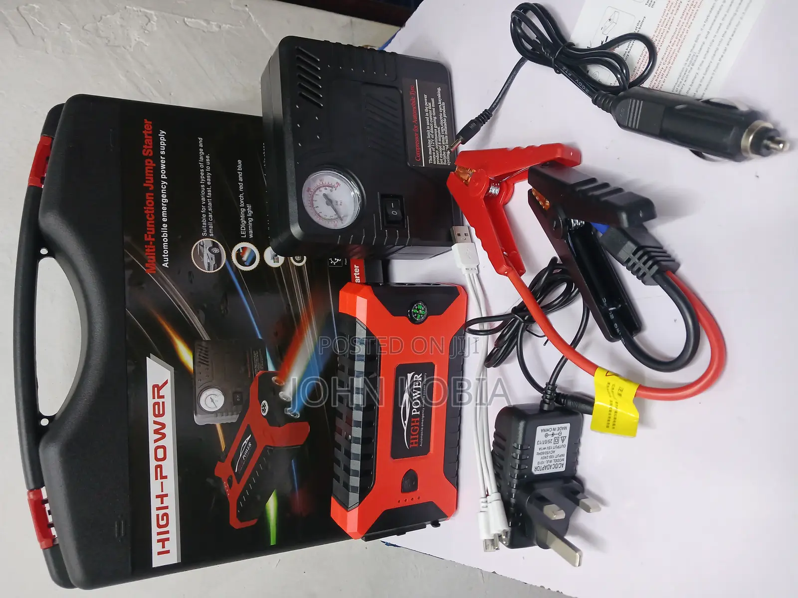 Multifunction Jump Starter Kit, High Power