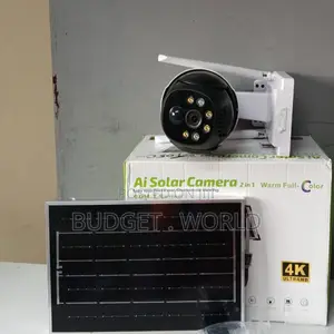 Wireless Pir Detection Olar Powered Security Camera With Dual Lens