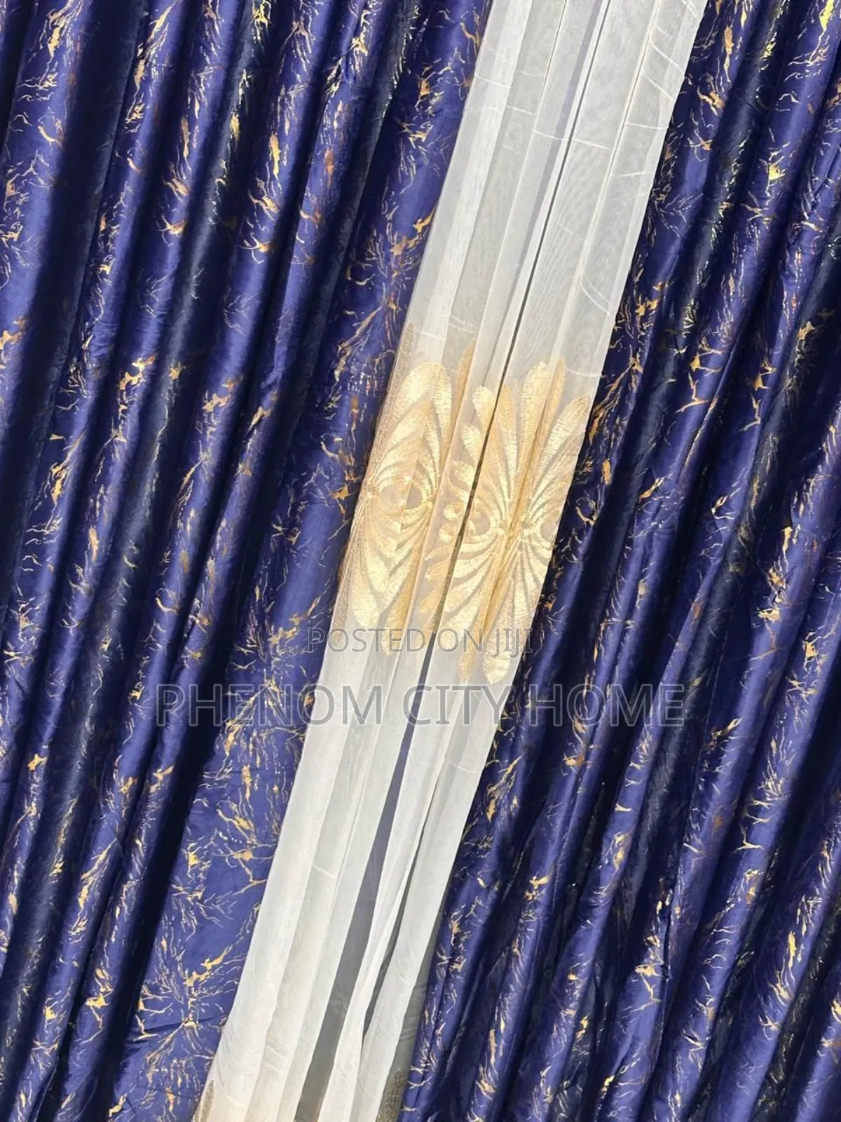 Thunder Design Curtains With Sheers