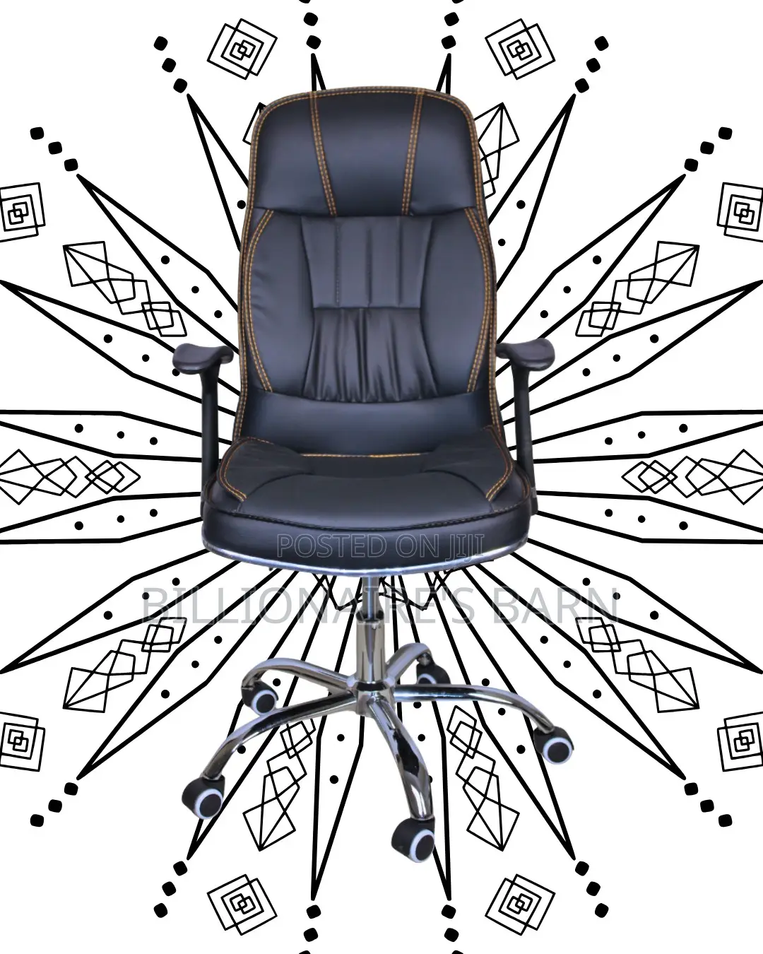 Executive Leather Office Chair (Space-Saving) — Moving Fast