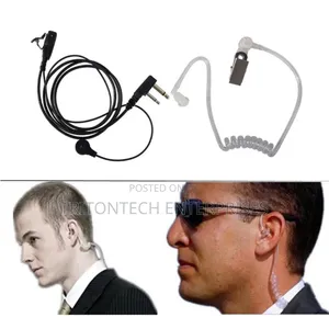 Special Fbi Walkie Talkie Earphones With Talk Button